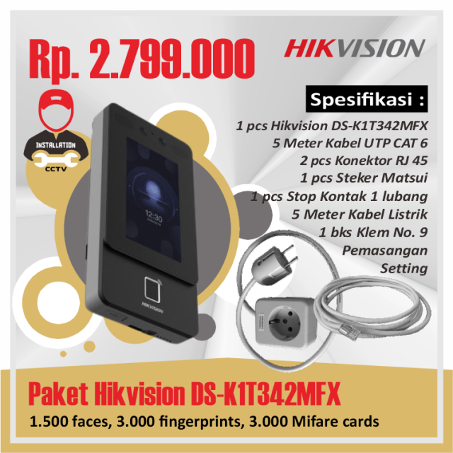 Paket Hikvision DS-K1T342MFX