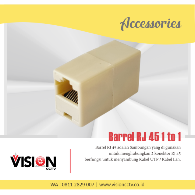 Barrel RJ 45 1 to 1